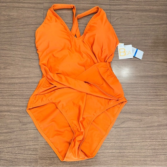 BCA by Rebecca Virtue Other - NWT BCA by Rebecca Virtue Burnt Orange Twist Waist One-Piece Swimsuit Size XL